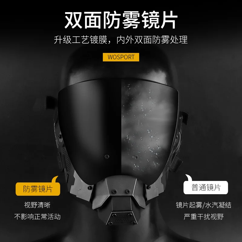 2024 Cyberpunk mask Science fiction Mech COS cosplay mask half helmet technology