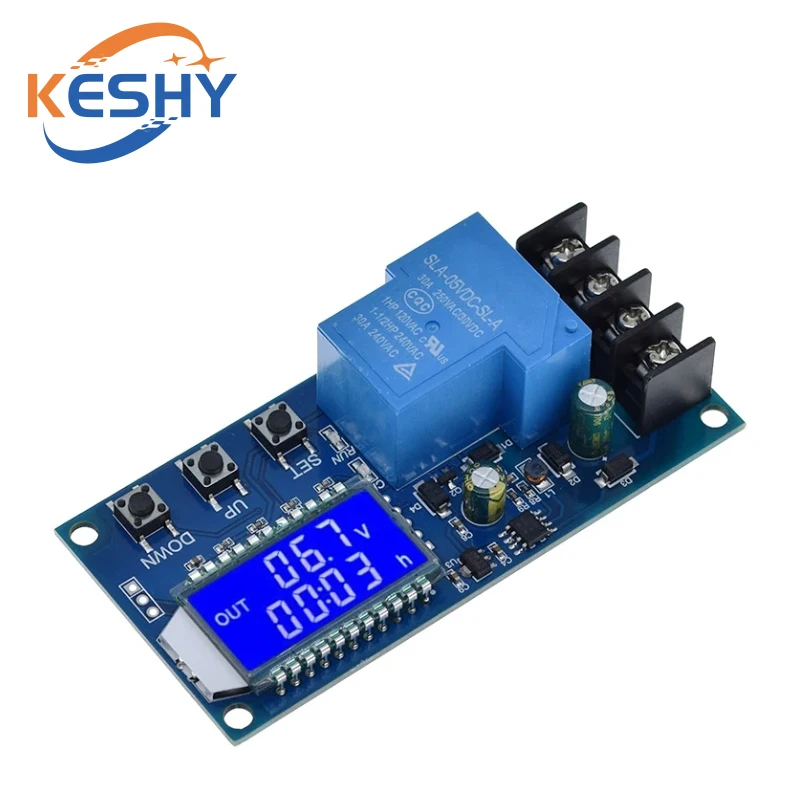 6-60V 30A Lead-acid Solar Battery Charge Controller Protection Board Charger Time Switch 12V 24V 36V 48V Battery Bapacity