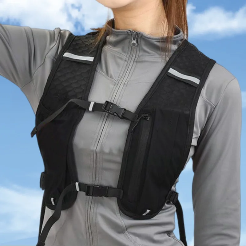 Hiking Marathon Sports Tactical Vest Outdoor Cycling Hydrating Backpack Ultralight Water Bag Running Breathable Vest Men Bag