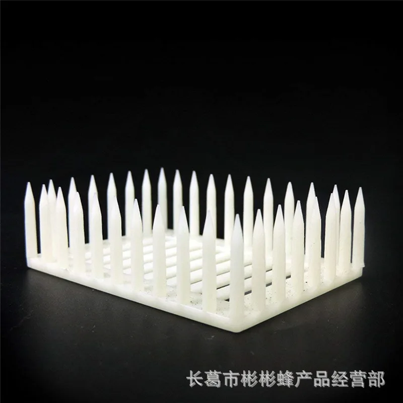 

100PCS beekeeping tools needle king cage control queen bee cage square plastic needle cage can be directly inserted in the nest