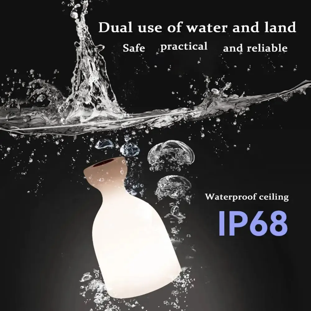 Kolorowy świecący lampka nocna z USB LED w kształcie butelki na nastrojowe oświetlenie do grilla na świeżym powietrzu na tarasie w barze ogrodowym