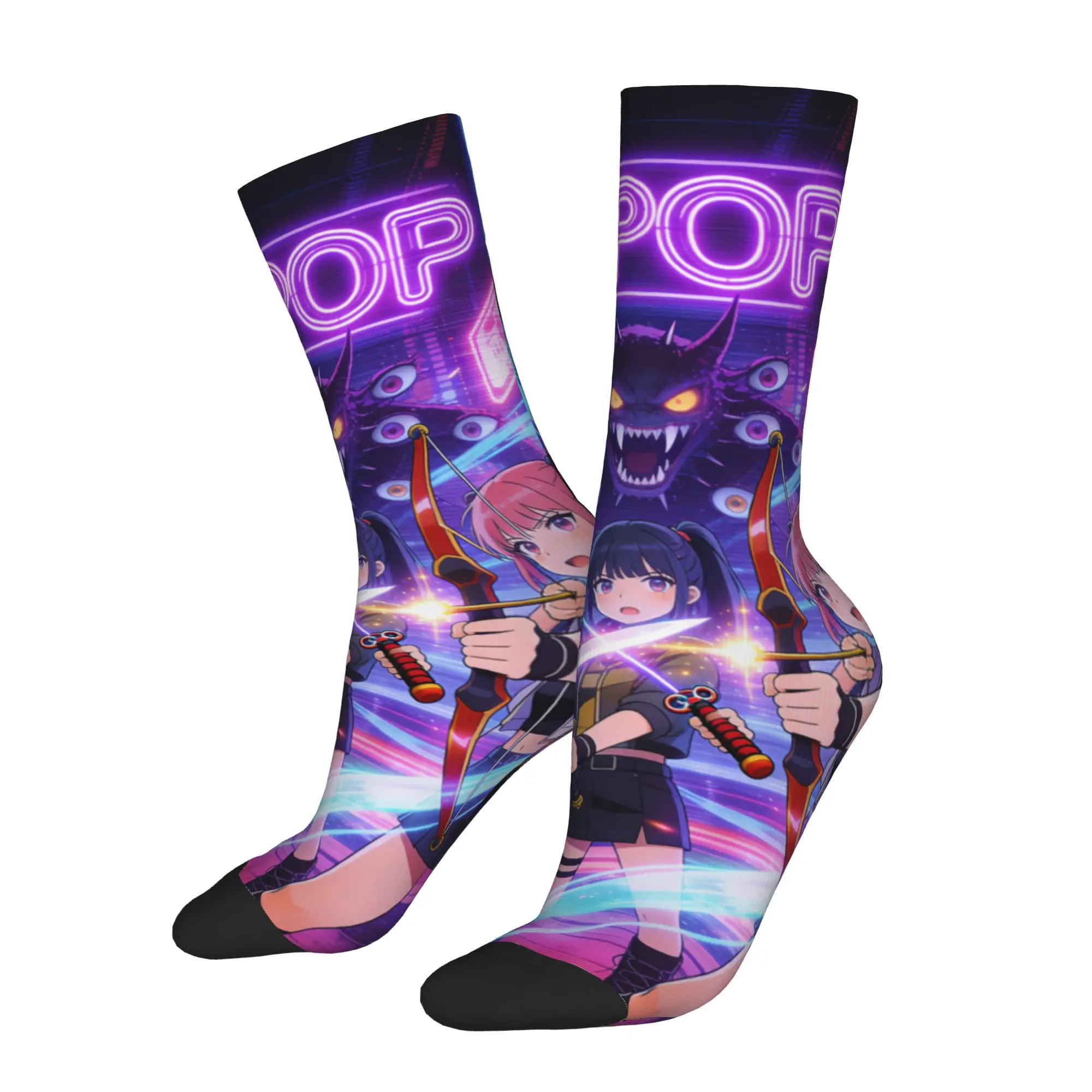 Funny Sock  K POP 2 Rock Quality Pattern Printed Men Socks Novelty Men's Socks