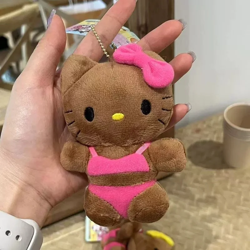 Bikini Black Skin Kt Cat Stuffed Doll Plush Key Chain Backpack Pendant Charming And Fashionable Accessory Decoration Gift