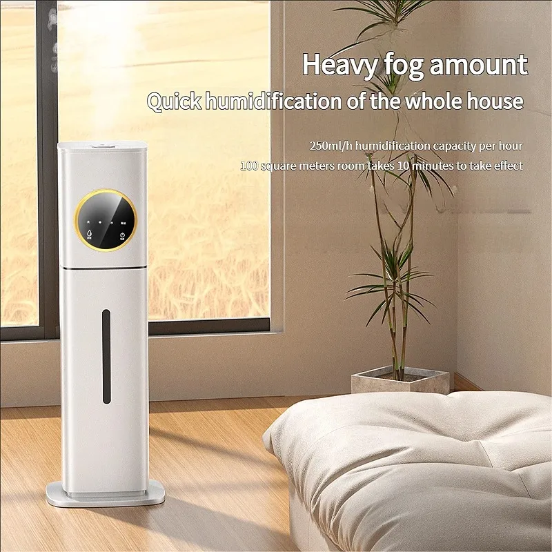 

8L Large Tank Smart Ultrasonic Cool Mist Humidifier with LED Display for Home Bedroom Office Use