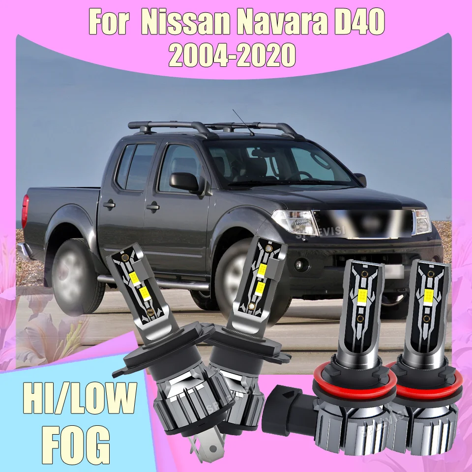Headlight Foglight Long-Distance Illumination For Nissan Navara D40 2004 2005 2006 2007 2008 2009 2010 2011 2012 2013 2014-2020
