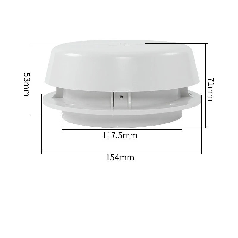 1 قطعة قافلة RV الفطر رئيس منفذ الهواء سقف غطاء التهوية RV هود غطاء متنقل اكسسوارات السيارات تركيب استبدال #6