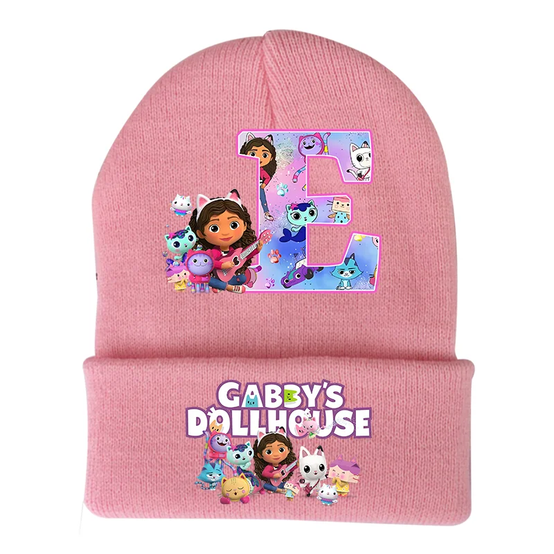 Gabby Dollhouse Knitted Cap Headgear Anime Figure Winter Woolen Hat Cartoon Skullies Beanies Boys Girls Bonnet Birthday Gifts