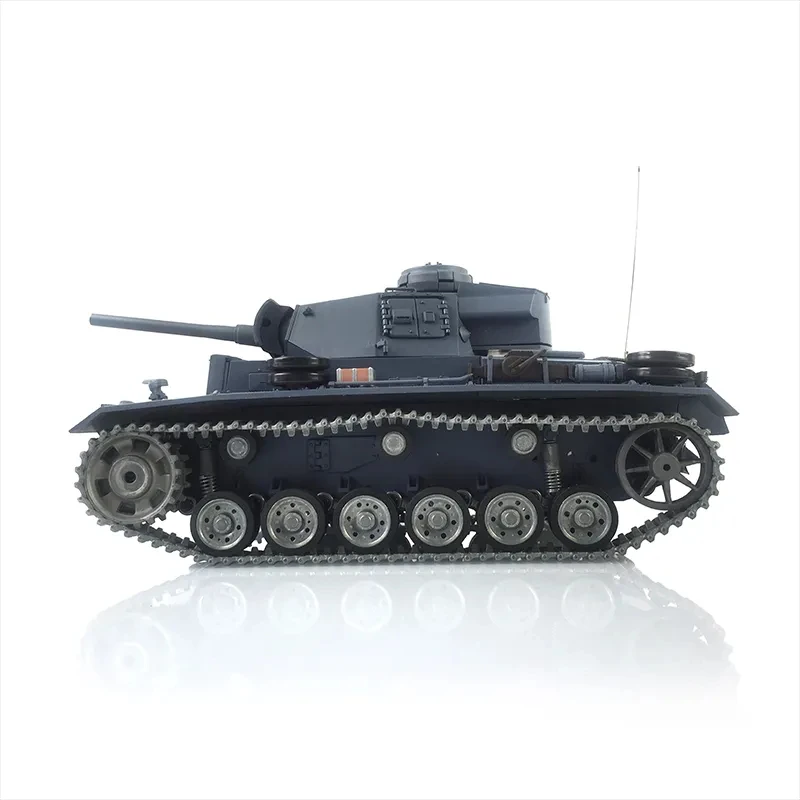 2.4G Henglong 1/16 Scale 7.0 Plastic German Panzer III L RC Tank Model 3848 Battle Against IR Battle TH17339-SMT7