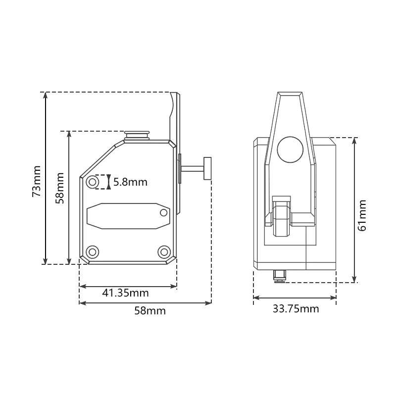 ملحق الطابعة ثلاثية الأبعاد: طارد شفاف BMG - مخفض تروس مزدوج، مناسب للخيوط المرنة #2