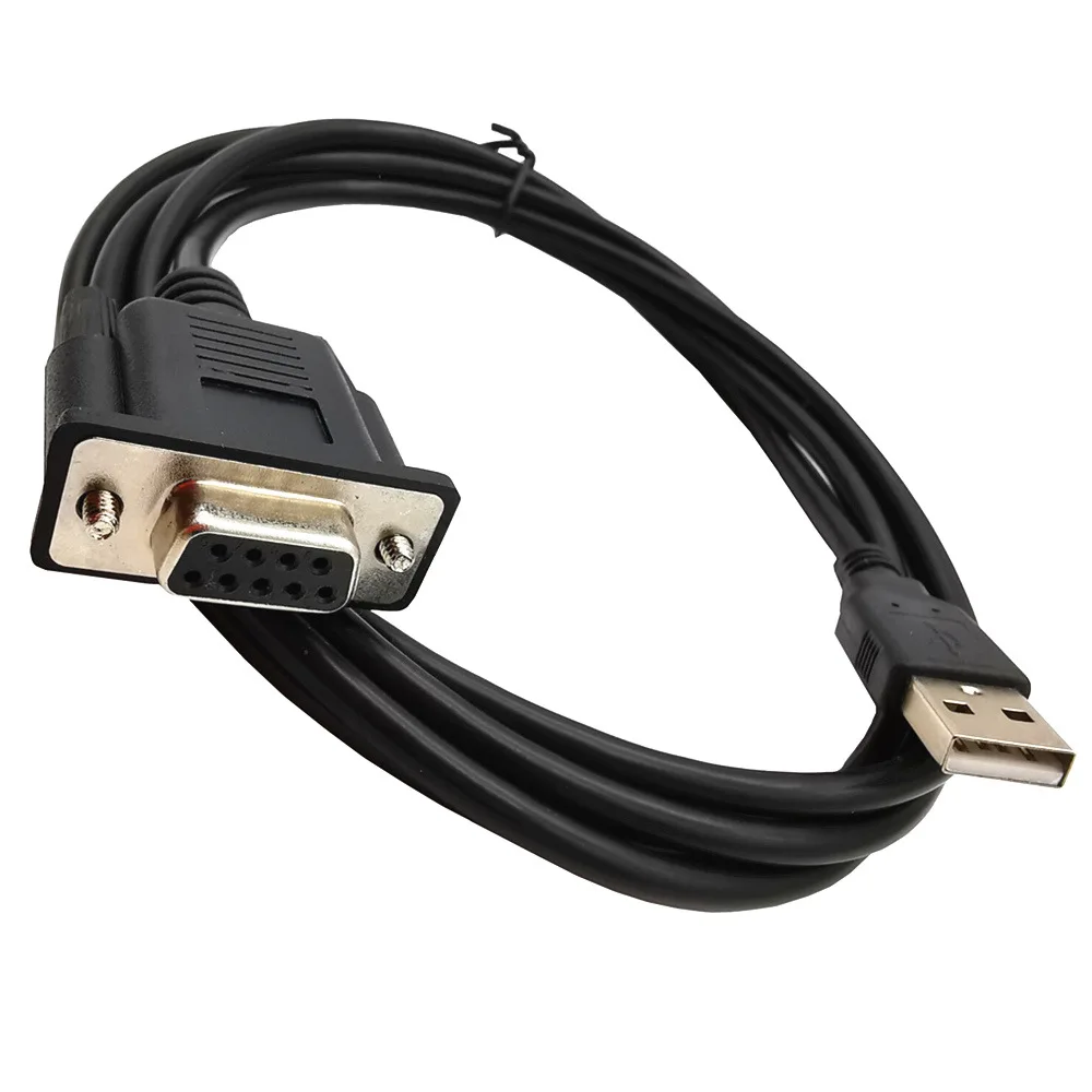 USB to RS232 Adapter  USB2.0 A Male to RS232 Female DB9 Serial Cable Adapter Converter Data Transfer Cable Cord 1.8m