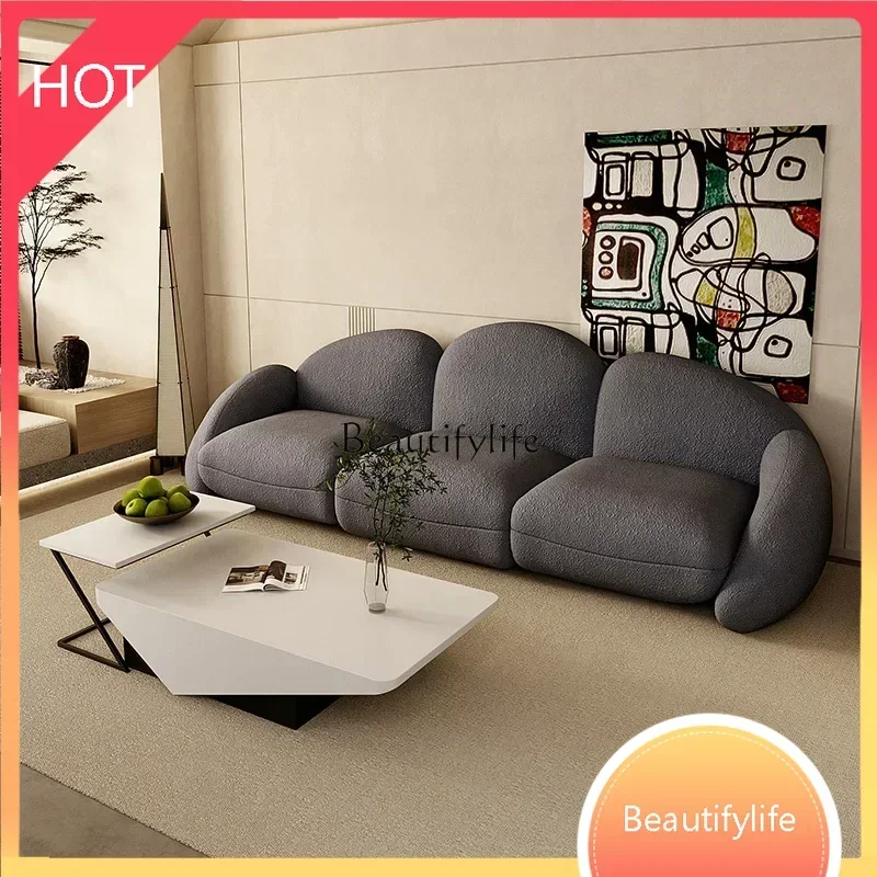 

style Cream style living room rectangular coffee table combination medieval wabi sabi creative designer special-shaped table s