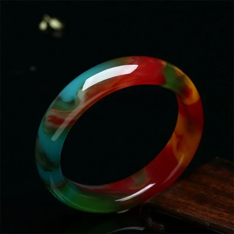 Xinjiang Gobi Color Jade Bracelet Ladies Gold Jade Fashion Joker Bracelet Jewelry