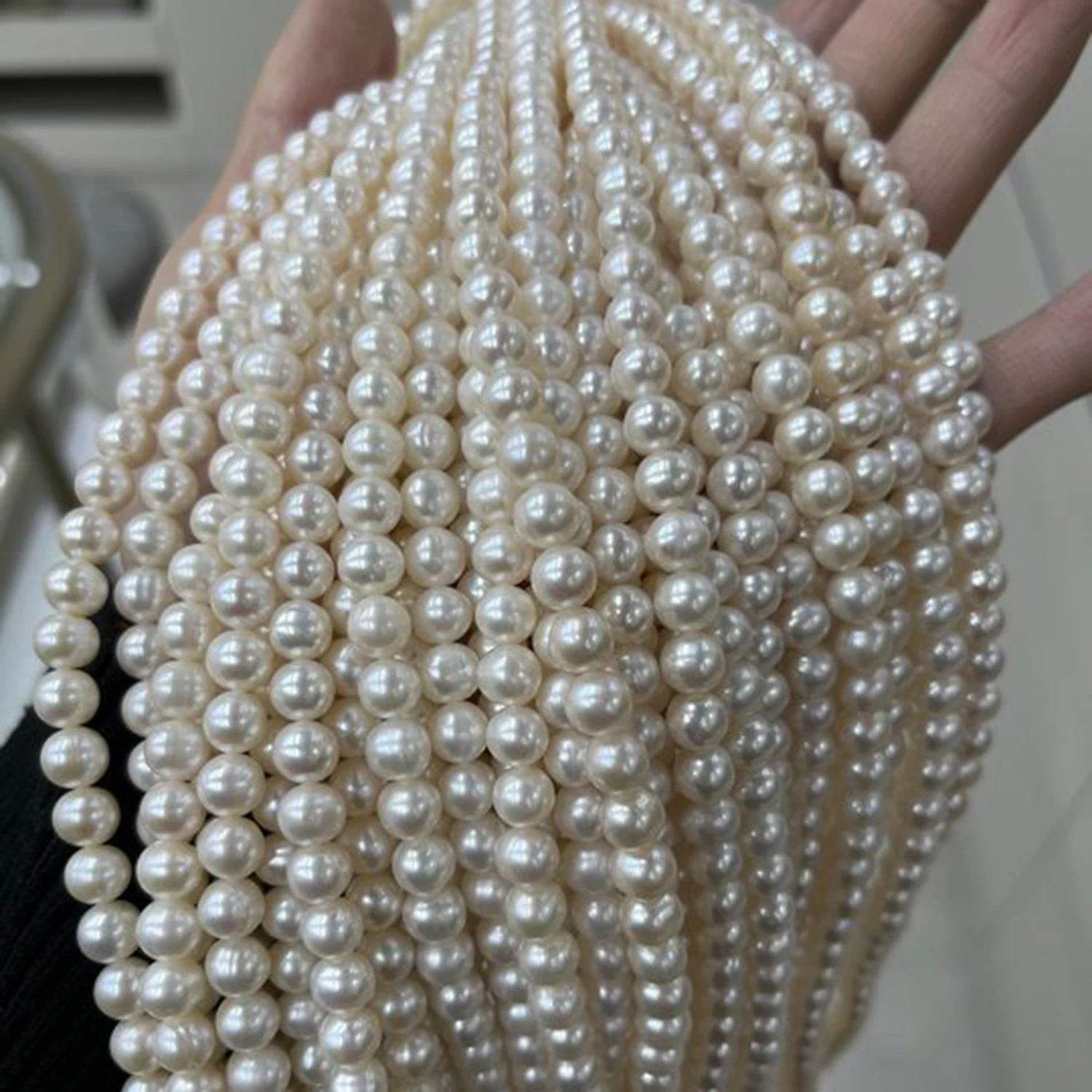 

Натуральный жемчуг 7-8 мм, круглой формы, пресноводный, белый, для ожерелья, полуфабрикат, барокко, материалы для рукоделия, аксессуары, оптовая продажа ювелирных изделий