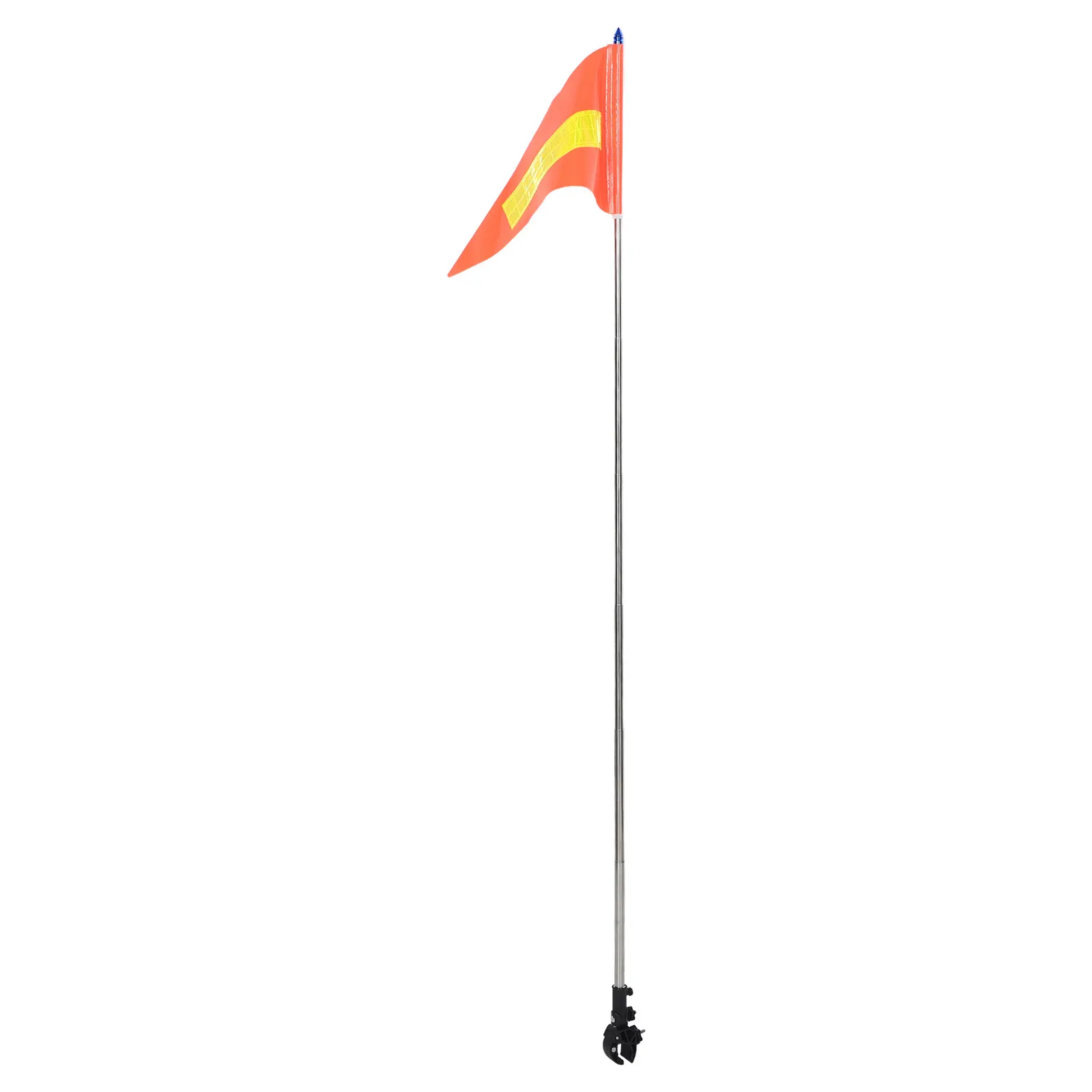 Wheelchair Safety Flag Orange Reflective Telescopic Pole High Visibility Mobility Scooter Tricycle Bike Trailer Safety Flag