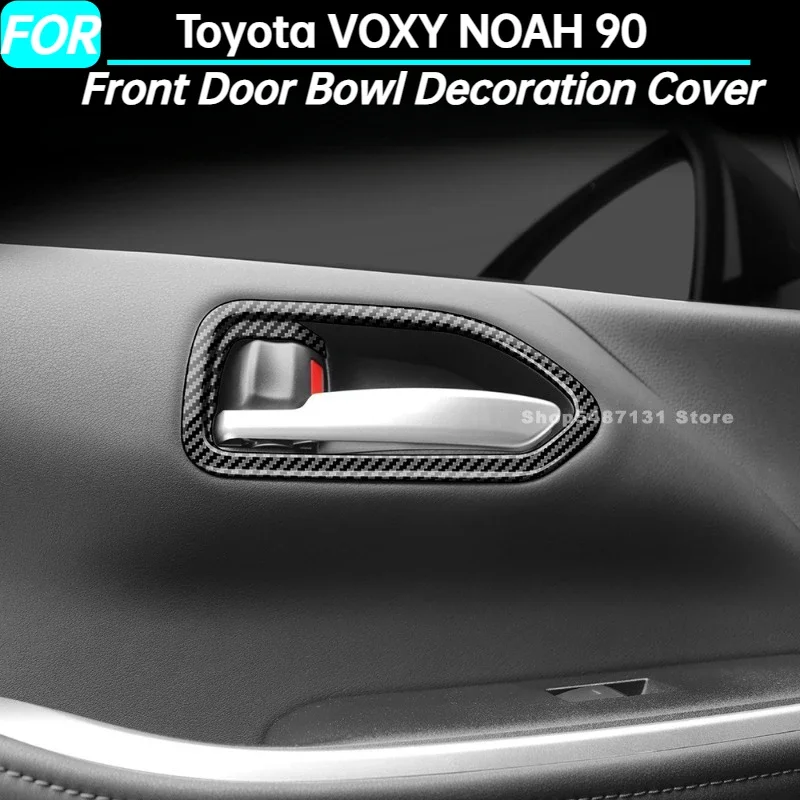 

Передняя внутренняя дверная ручка автомобиля, декоративная крышка, накладка на дверную чашу для Toyota VOXY NOAH 90, аксессуары для интерьера 2022