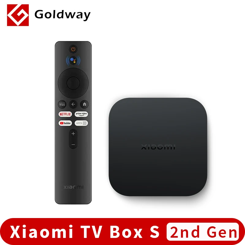 Global Version Xiaomi Mi TV Box S 2nd Gen 4K Ultra HD Streaming Media Player Android WIFI Google TV Netflix Set Top 2GB 8GB