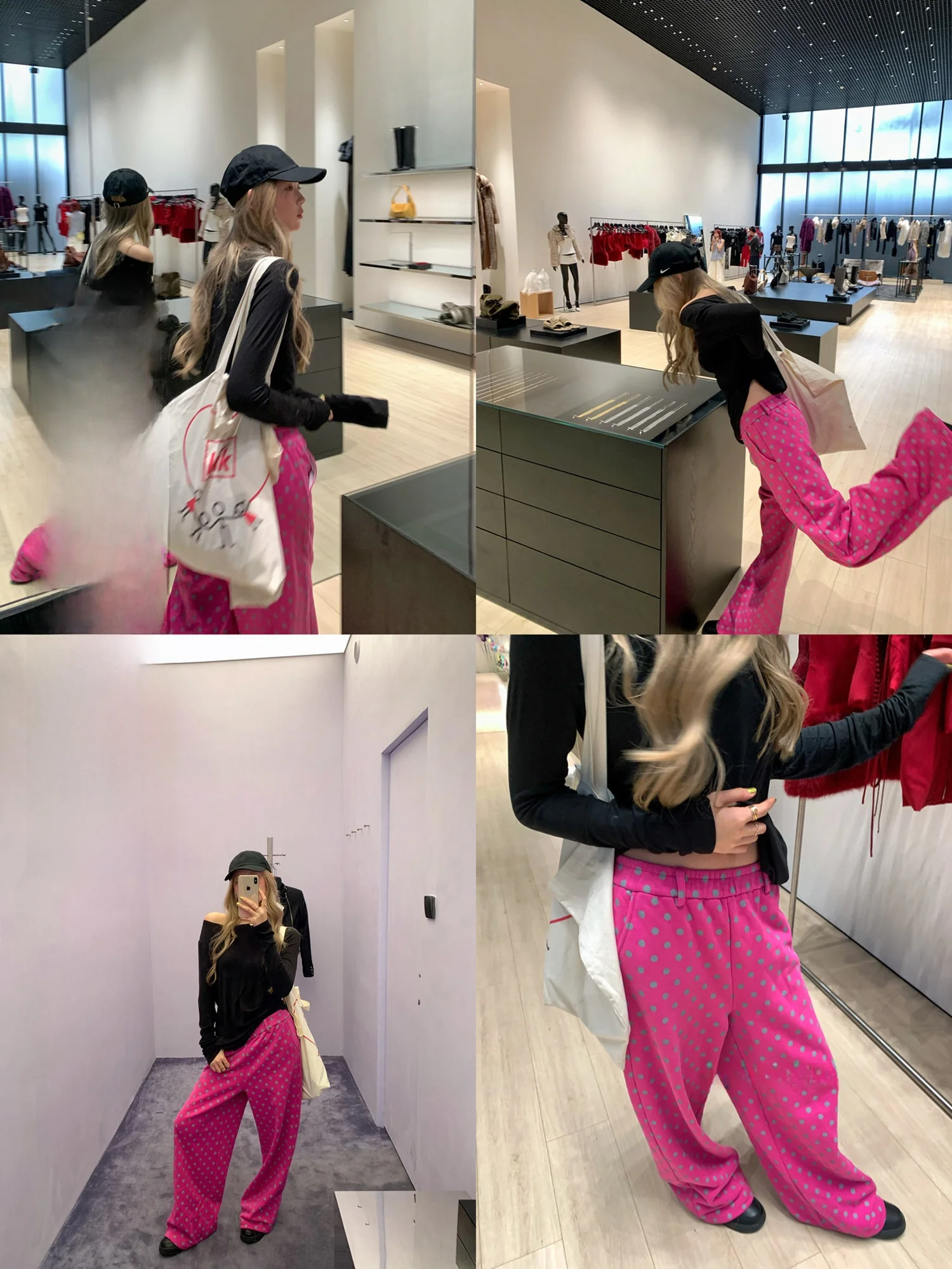 

Свободные повседневные брюки SoHo с принтом в горошек, женские весенние новые длинные брюки с драпировкой, удобные дышащие брюки из хлопковой ткани