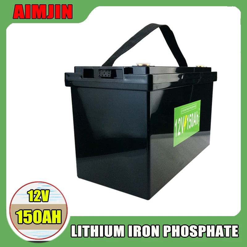 

12V 100AH 150AH LiFePO4 Battery Built-in BMS Lithium Iron Phosphate Cell for Golf Cart Outdoor Camping Solar Storage