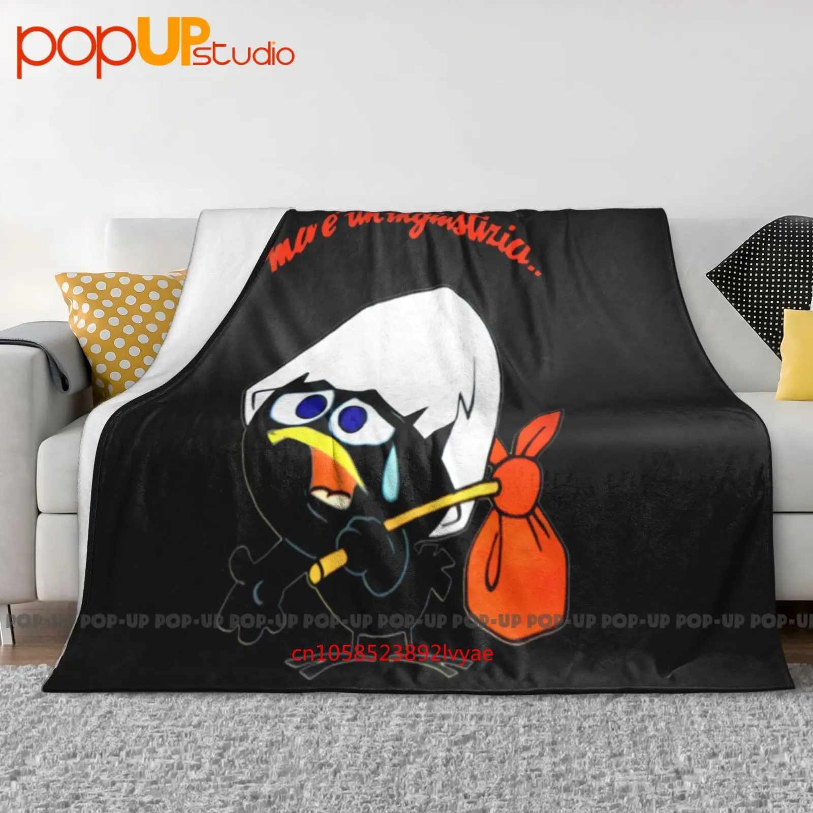 Tributo Calimero Scritta Simpatica Ingiustizia 01 Ultra-Soft Blanket Quilt Winter Sofa Cover Bed Covers-image