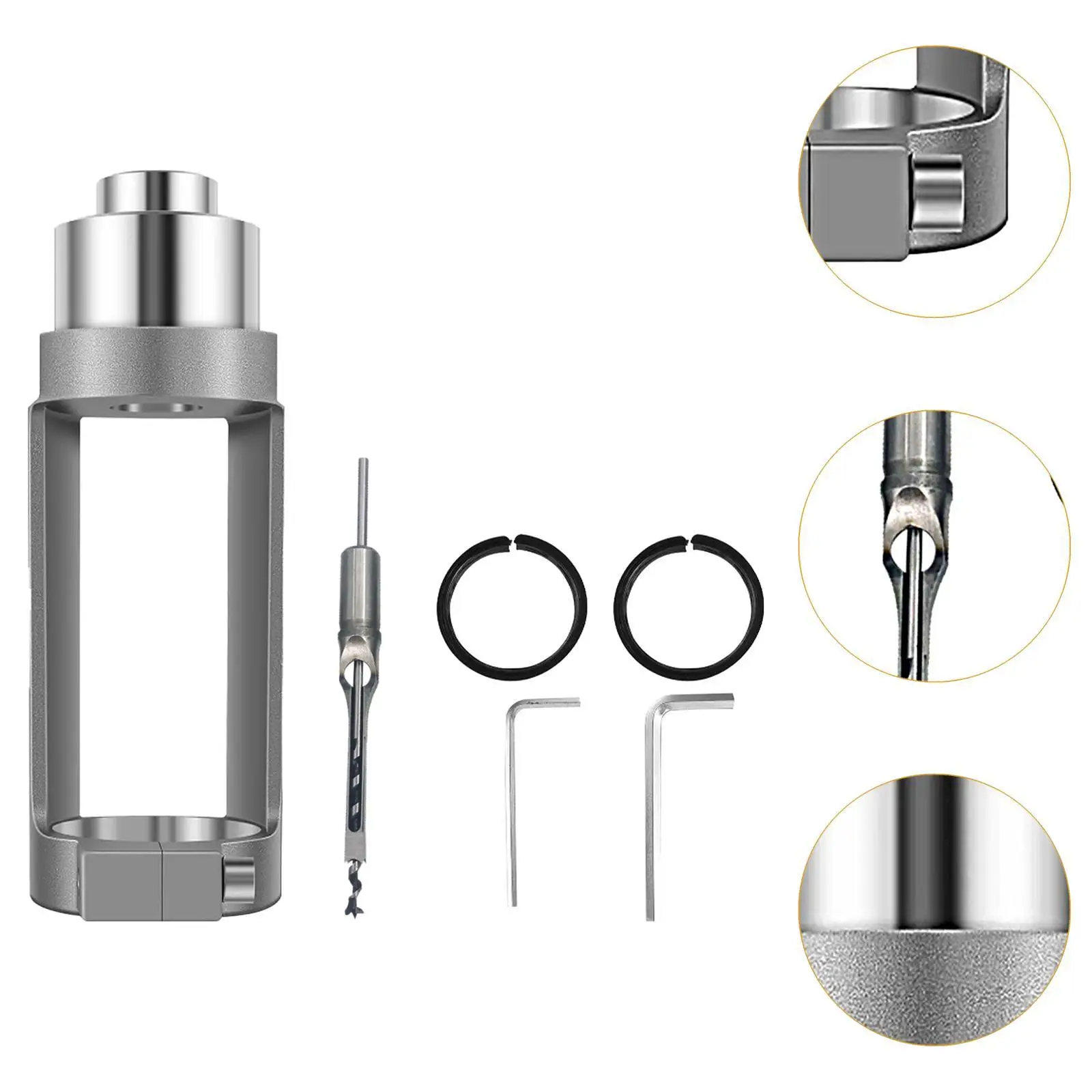 Adapter do wiertła kwadratowego z mocnym mocowaniem do wiercenia otworów.
