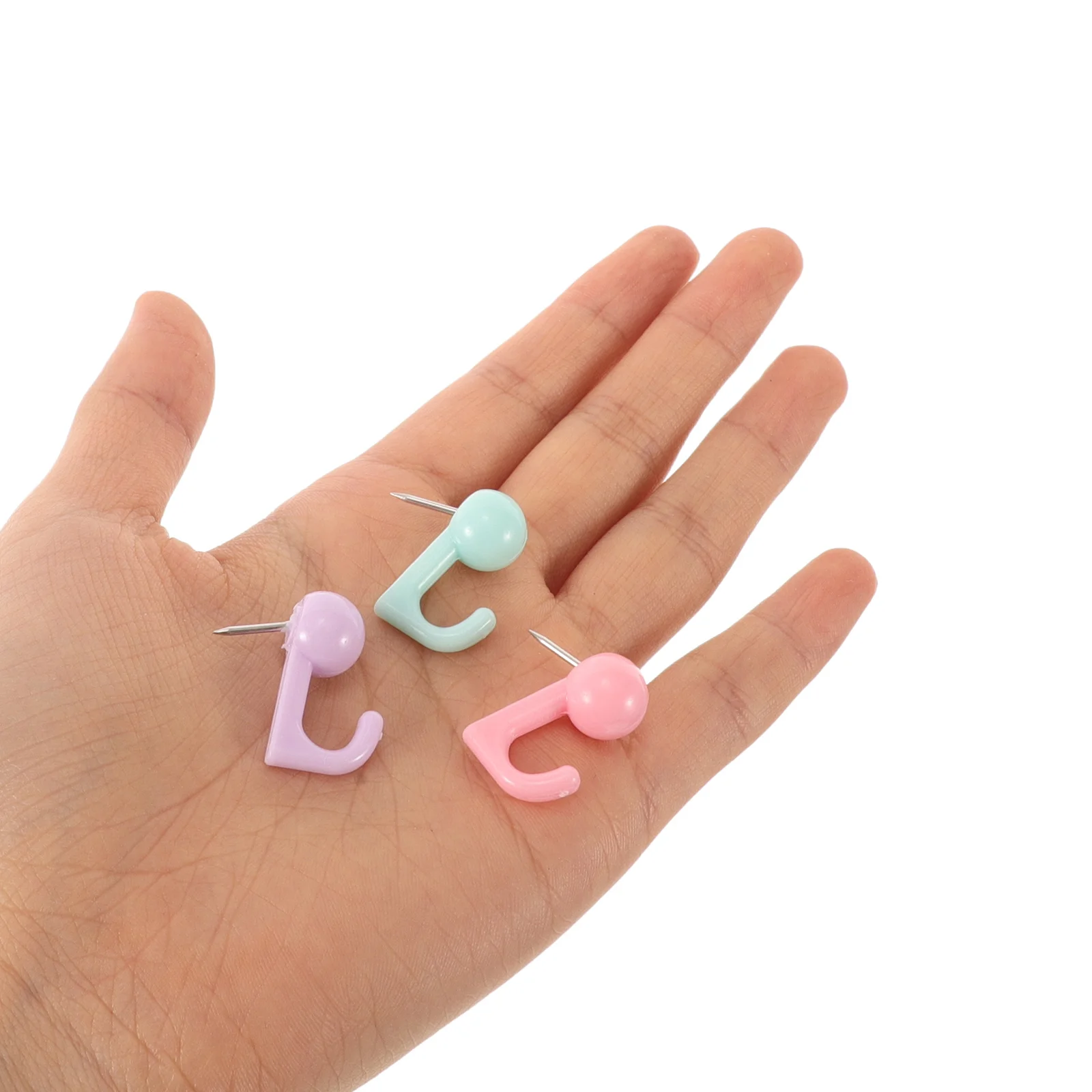 Chinchetas decorativas de macarrón colorido, 50 Uds., para tablón de anuncios, mapa, colgante de pared, suministro de organización del hogar y la Oficina