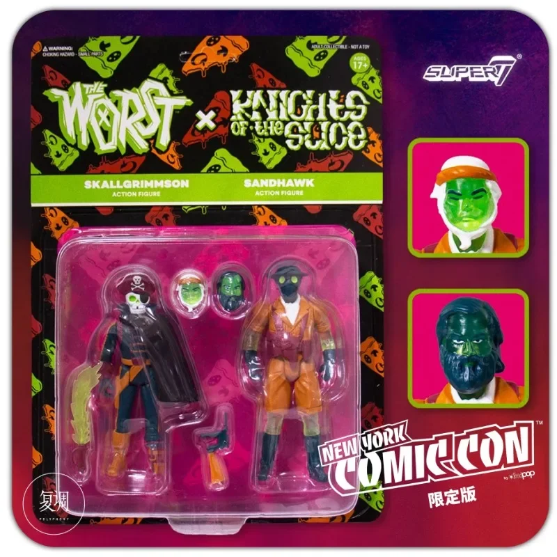 

In Stock Super7 The Worst Series 2 Limited Edition Skallgrimmson 3.75 Inch ReAction Figure Toy Collectible Boys Halloween Gift