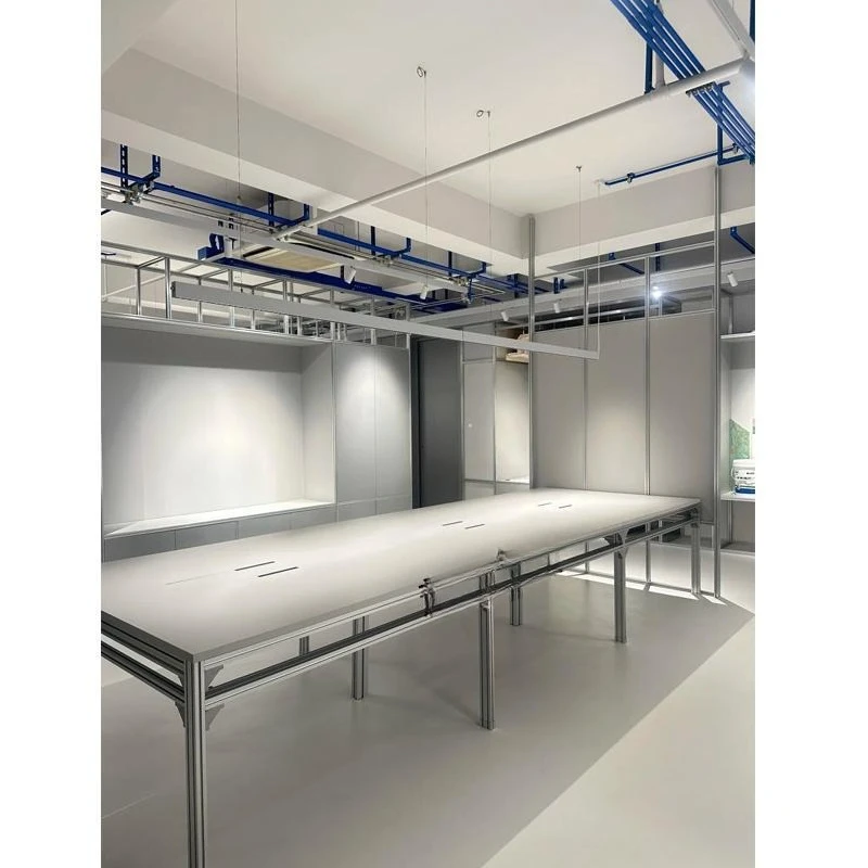 

Birch aluminum workbench desk, conference table, simple conference room table