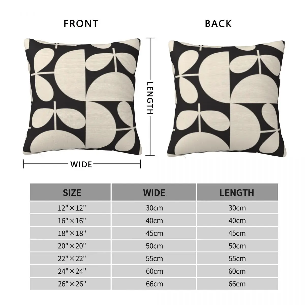 Orla Kiely Multi Stem Square Pillowcase Pillow Cover Polyester Cushion Zip Decorative Comfort Throw Pillow for Home Living Room