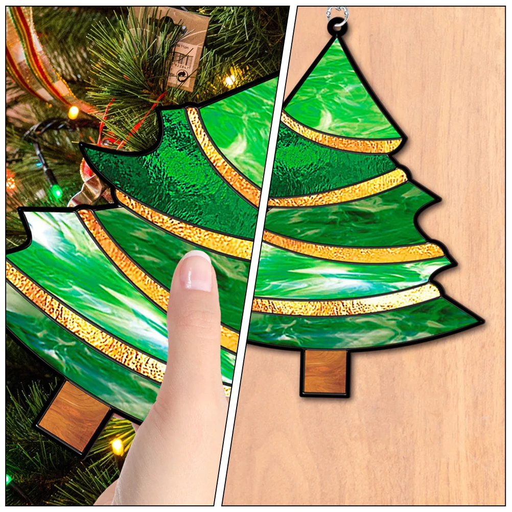 

Christmas Tree Acrylic Door Hanging Sign Xmas Front Door Decor Wall Hanging Ornament Christmas Xmas Wall Signs