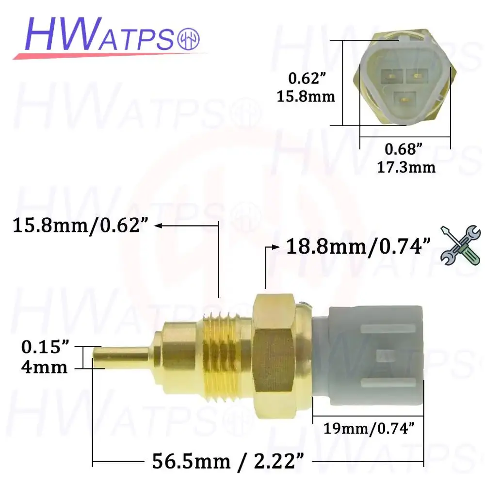 8980237170 Brand New Coolant Water Temperature Sensor 8-98023717-0 Fits Sumitomo SH350-5 Isuzu Engine NPR 4HE1
