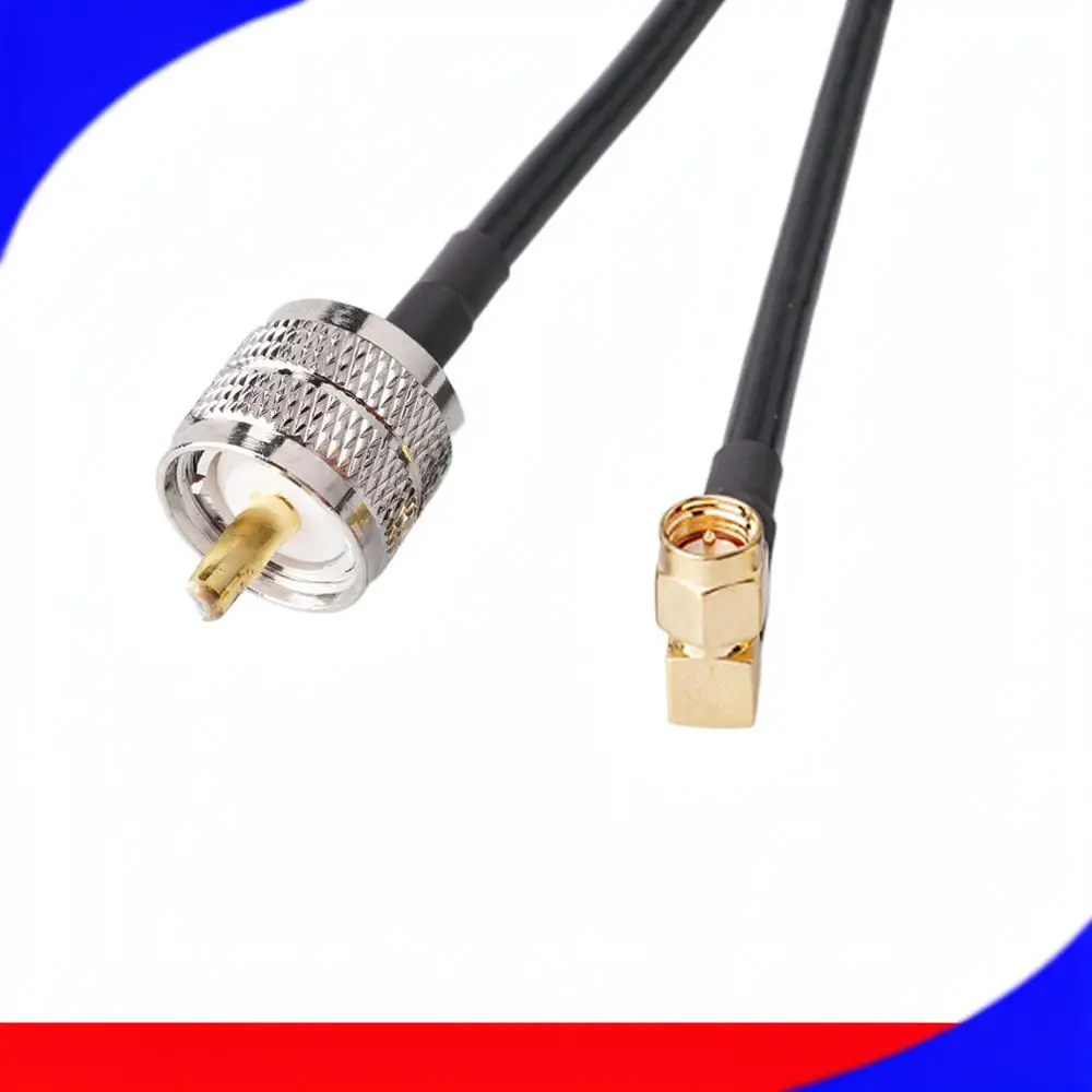 SMA Female To UHF Male RF Coaxial Jumper Cable RG58 Extension Adapter For Wireless Radio Equipment Signal Transmission Line