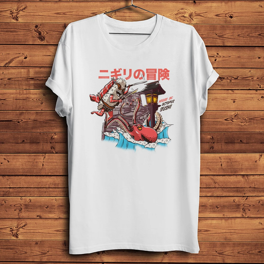 Japan style Takoyaki sushi cooker funny t-shirt homme summer new short sleeve t shirt men white casual tshirt unisex streetwear