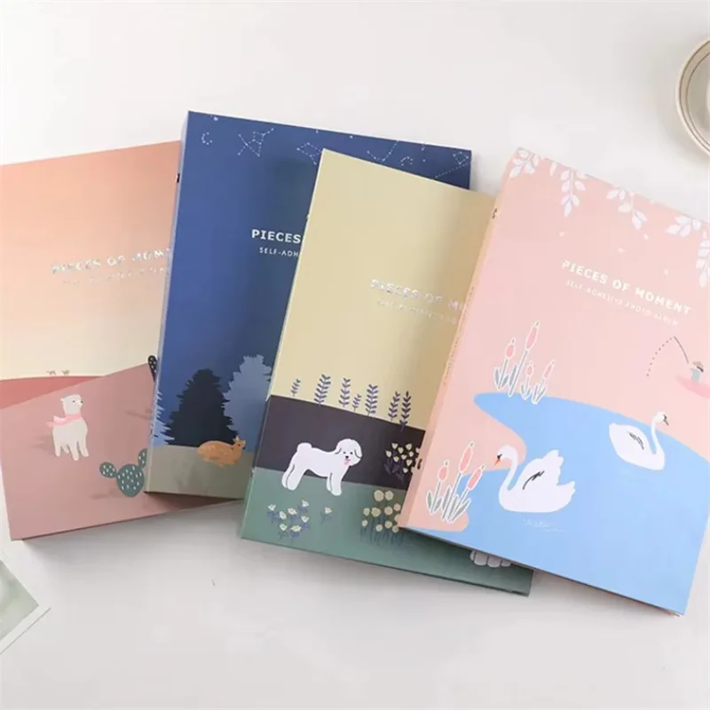 Cute Decoration Paper Cover Photo Album Cartoon Pattern Birthday Gift Photo Album Rectangle 3 Inches Loose-leaf Photo Album