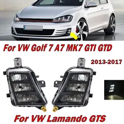 For VW Golf 7 A7 MK7 GTI GTD 2013-2017 Car LED Front Bumper Fog Light DRL Foglight Assembly 5G0941700 5G0941699 Auto Accessories
