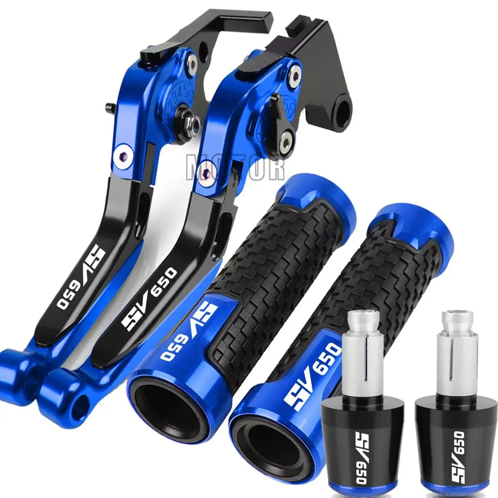 

SV 650 Motorcycle For SUZUKI SV650 1999 2000 2011 2012 Adjustable Extendabl CNC Brake Clutch Levers Handlebar Handle Grips Ends