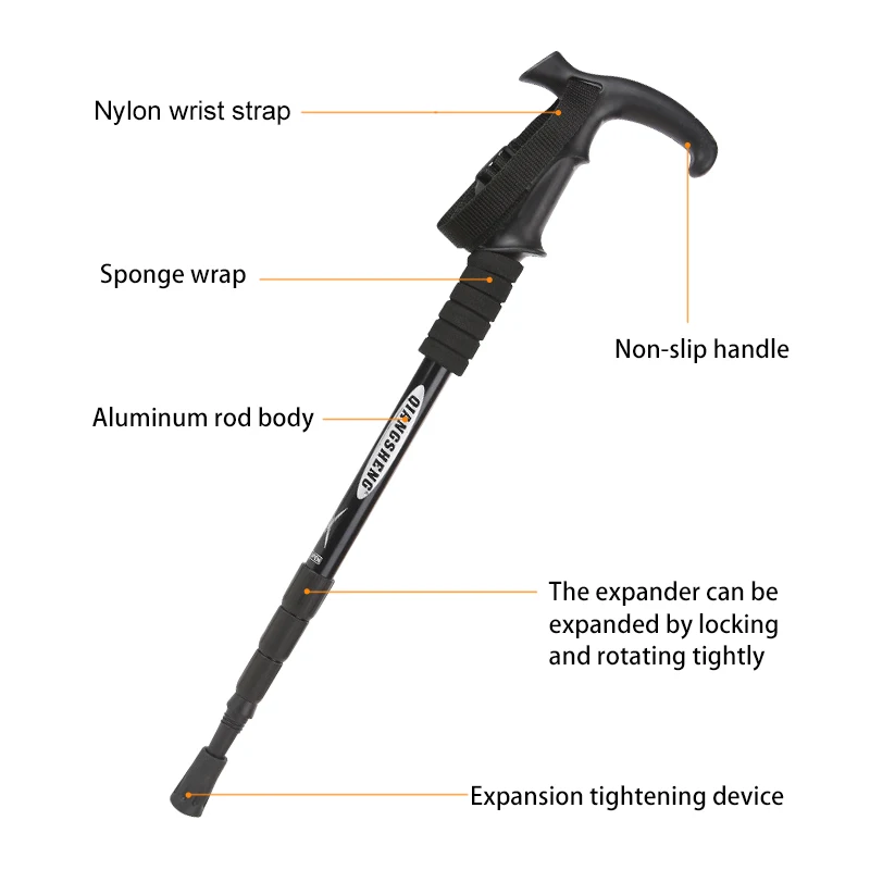 Folding Trekking Pole Stick 3