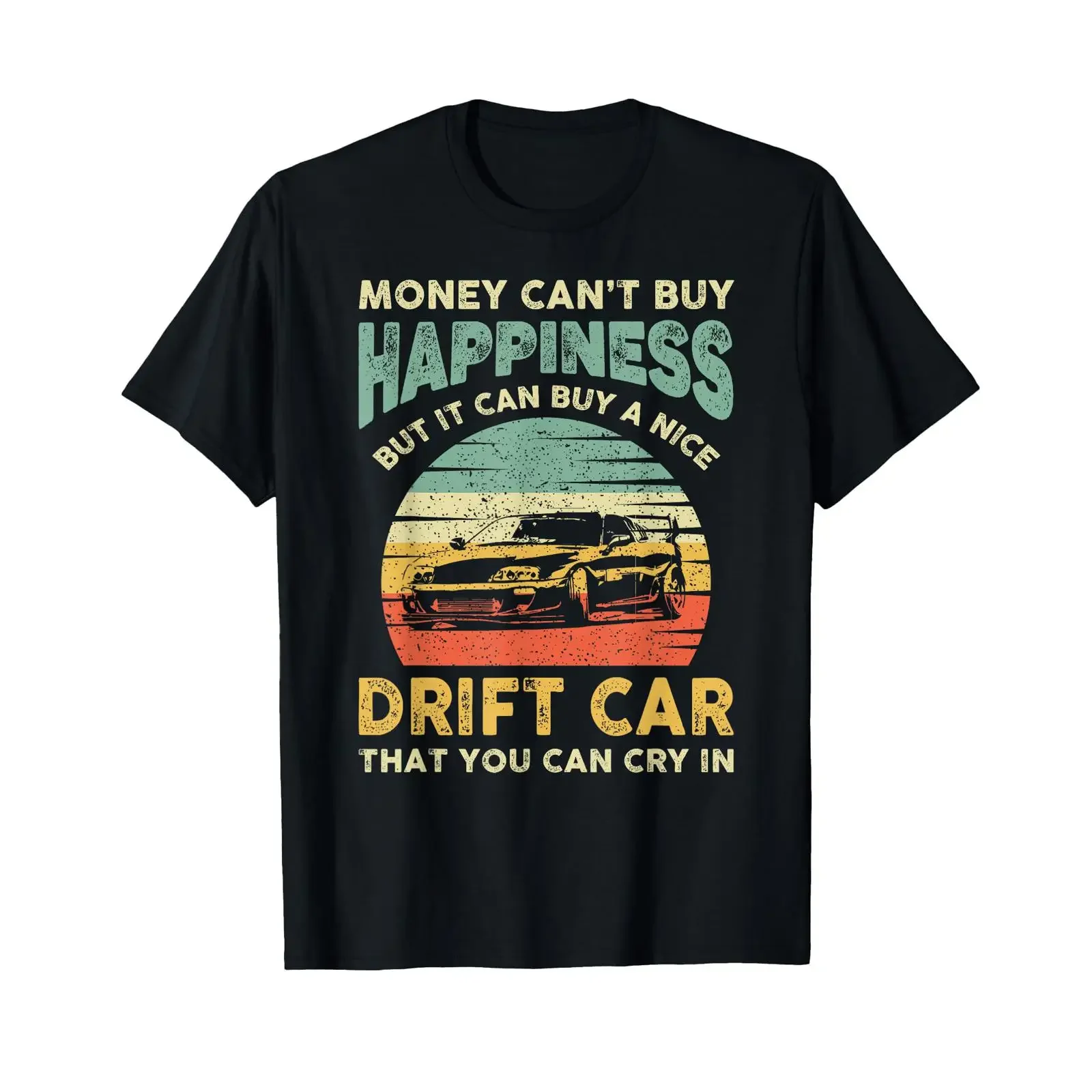 Funny Drift Car Drifter Joke Saying Retro Vintage Drifting T Shirt vintage Washed graphic fashion Casual Versatile Breathable