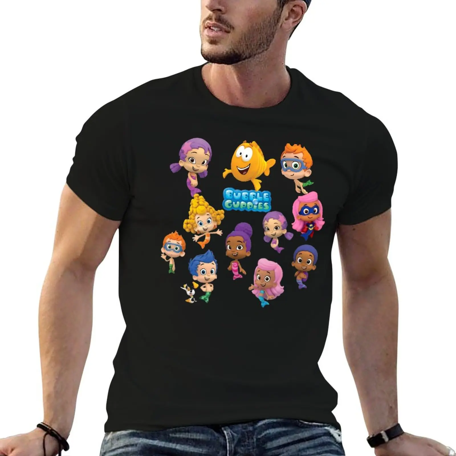 ? ??bubble? Guppies? Bubble? Guppies? Bubble? Guppies? Bubble? guppies??? Camiseta personalizada com impressão sob encomenda