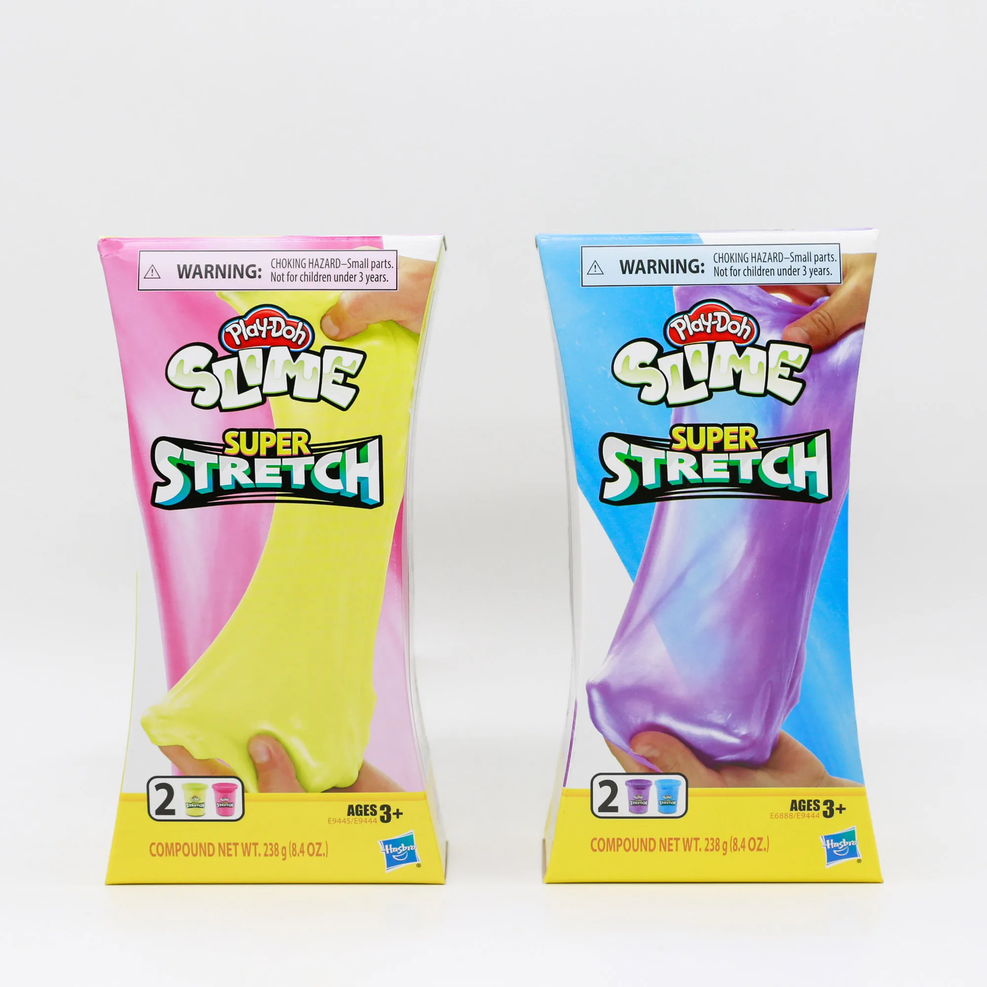 

Hasbro Play-Doh Slime Super Stretch, 2 шт., E9444, креативное искусство и ремесло своими руками