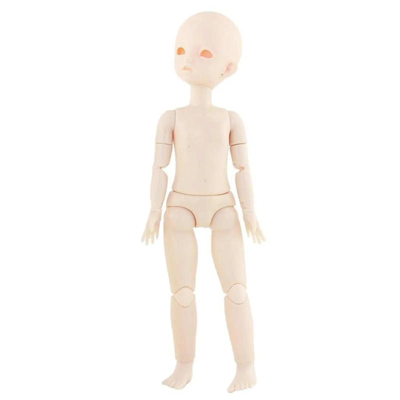 28cm Moveable Plastic Blank Figure Doll Full Body DIY Replacements W/ Shoes