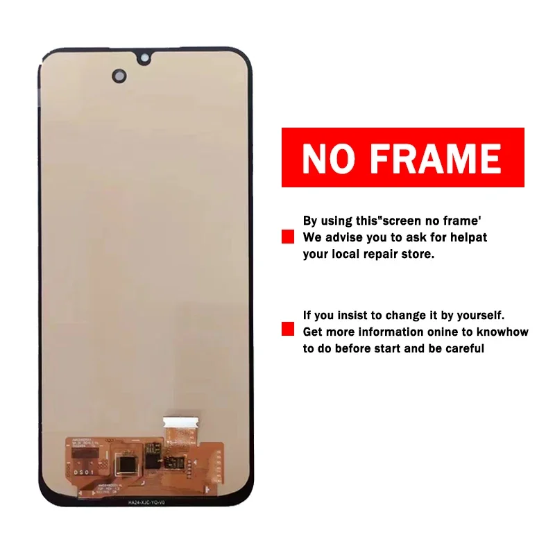 Super AMOLED For Samsung A24 4G LCD A245B Display Touch Screen Digitizer Assembly For Samsung A245 Lcd With Frame