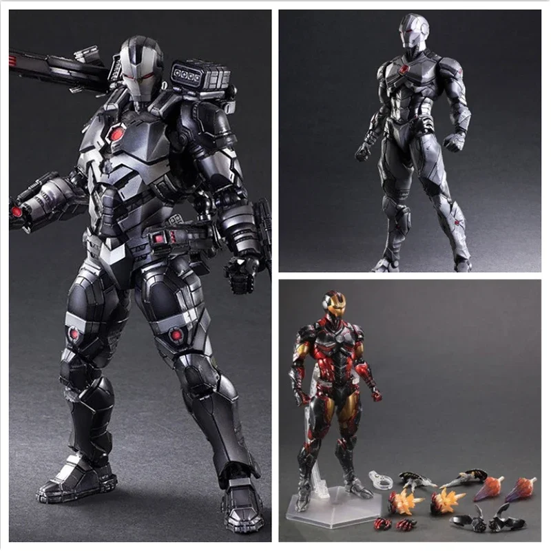 

Super Hero Marvel Avengers 4 Endgame 26 Cm Iron Man Action Figures War Machine New Playarts Retrofit Pa Revamp Boyfriend Gift