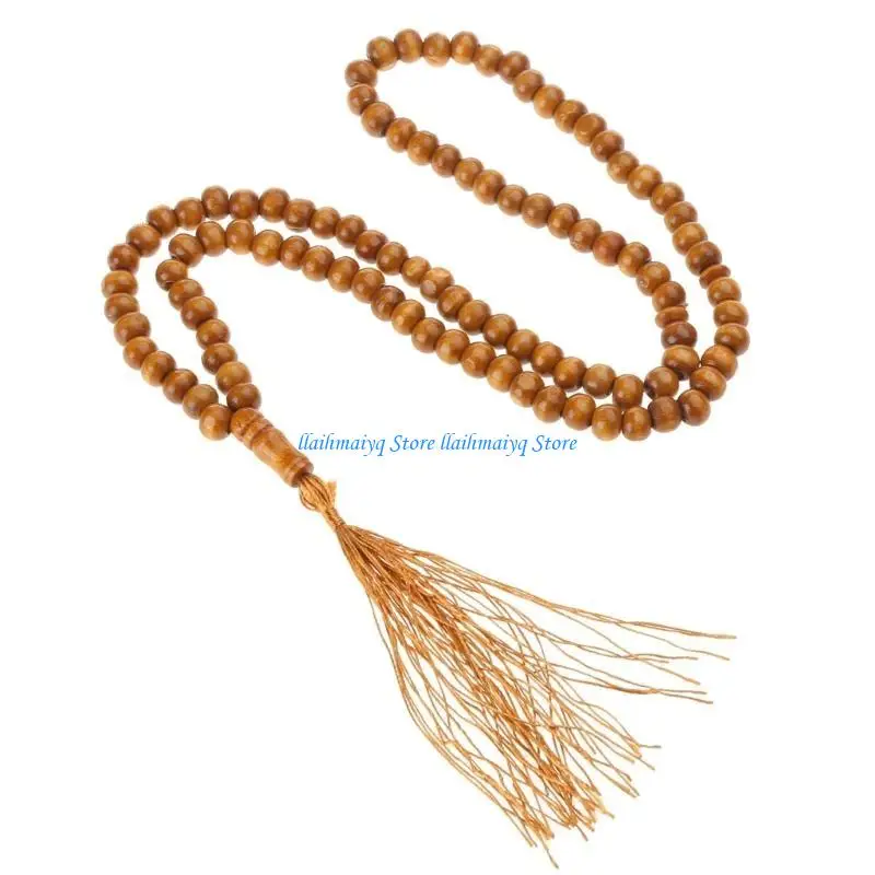 

573B 99 Bead Prayer Beads Tassels Rosary Decoration Wall Hanging Prayer Beads Muslims Rosary Beads Islamic Prayer Beads