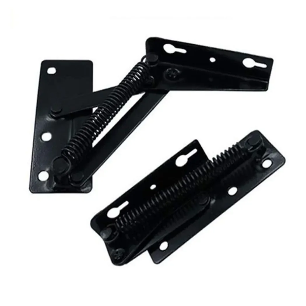 2Pcs Adjustable Angle Mechanism Hinge Metal Steel Black Sofa Bed Bedding Hardware Small Dual-Purpose Hinge High Quality