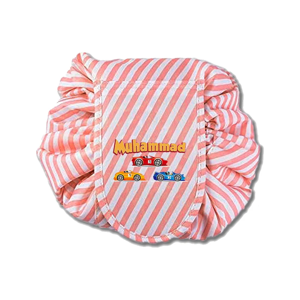 Customized Name Women's Drawstring Makeup Handbag Travel Makeup Storage Bag Handbag Drawstring Storage Bag Customized Product