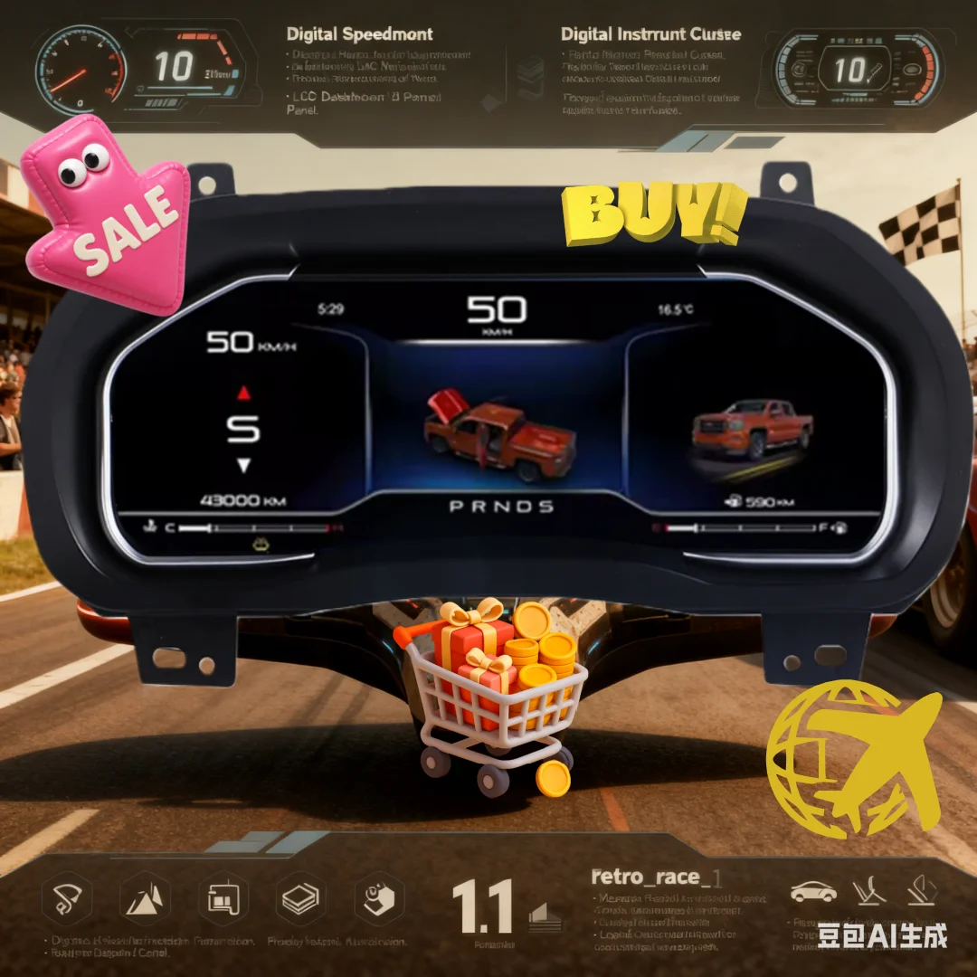 Digital Panel For Chevroler Tahoe Suburban GMC SIERRA Yukon Silverado 2014-2019 Speedometer Virtual Cockpit Instrument Cluster
