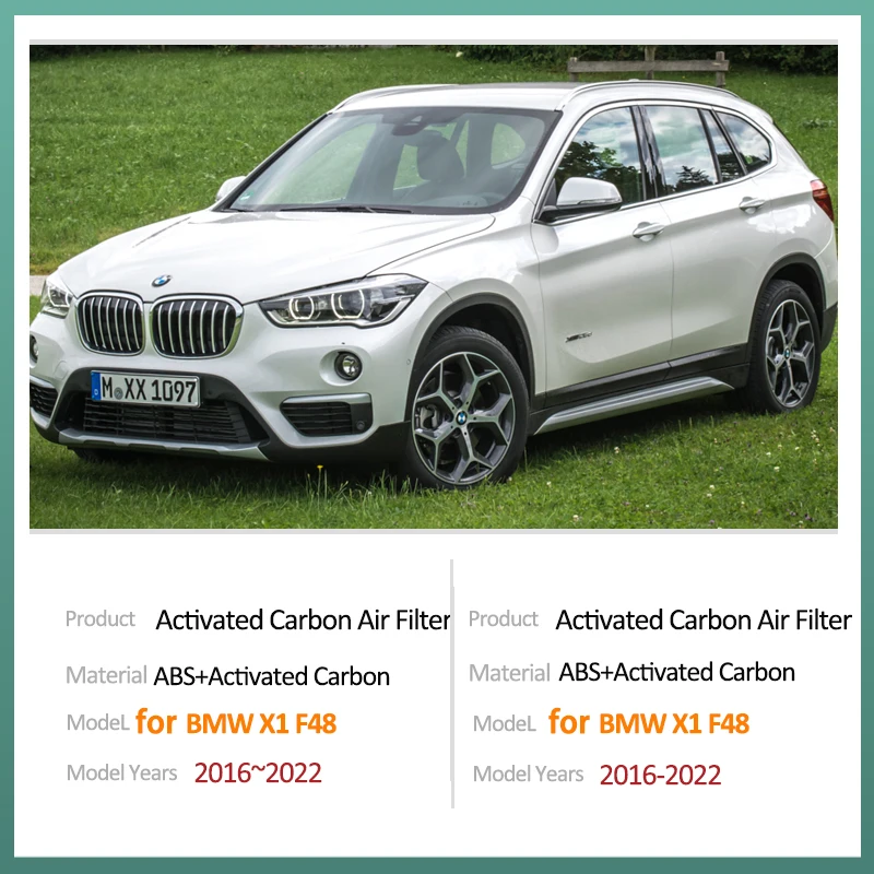 Activated Carbon Air Filter for BMW X1 F48 F49 MK2 2016 2017 2018 2019 2020 2021 2022 64119321875 64116823726 Accessories Parts