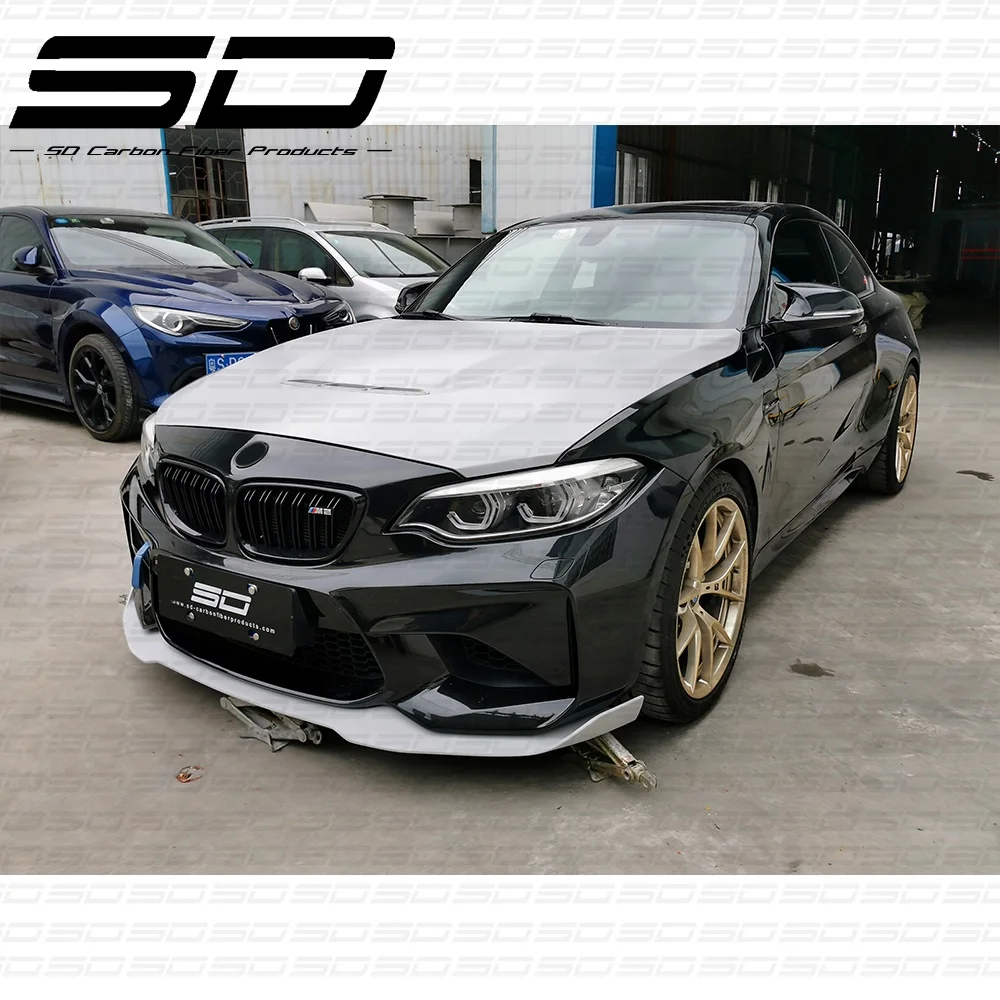 CS Style Front Lip Body Kit All Car Accessories For  B M W M2 M2C Dry Carbon Fiber