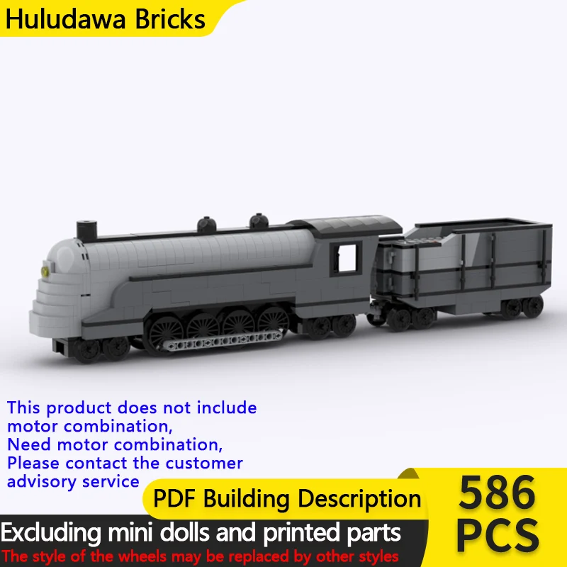 

Конструктор City Car Model MOC: Модульный поезд-локомотив на железной дороге, развивающая игрушка для детей, подарок на праздник