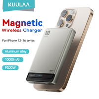 KUULAA Magnetic Power Bank 10000Ah Wireless Phone Charger External Battery 20W Fast Charging For iPhone 16 15 14 Pro PowerBank